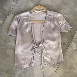 Brandy Melville Silk Tie front top